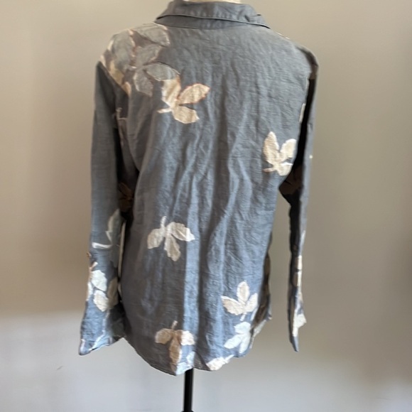 Hand painted tunic top.  100% Linen.  Made in Ecuador.  Size Small. - Picture 2 of 8